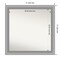 Amanti Art Non-Beveled Wall Mirror, Peak Polished Nickel Narrow Frame